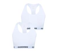 Sport-Bustier CHIEMSEE, Damen, Gr. XS (34), Normalgrößen, weiß, weiß, 95% Baumwolle, 5% Elasthan, BHs (22984341-XS) weiß, weiß