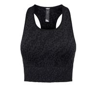 Sport-Bustier ONLY PLAY "ONPDAISY-2-BETTY SEAM BRA NOOS", Damen, Gr. L (40), N-Gr, schwarz (turbulence detail:with schwarz), Jersey, Obermaterial: 78% Polyamid, 16% Polyester, 6% Elasthan, gemustert,