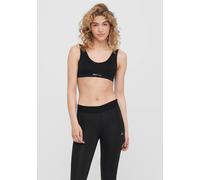 Sport-Bustier ONLY PLAY "ONPMIRA SEAM SPORTS BRA", Damen, Gr. S, N-Gr, schwarz, Jersey, Obermaterial: 96% Polyamid, 4% Elasthan, unifarben, BHs, mit Stretch-Material, aus Polyamid und Elasthan, unifar