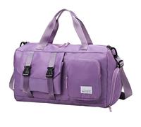 Sport Gym Seesack,Sport Sporttasche | Oxford Stoff Gym Yoga Tasche, Weekendertasche Carry Tote, Reisetasche mit großer Kapazität, Sporttasche und Nasstrennung für Sport, Fitnessstudio, Damen, Lavendel
