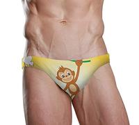 Sport Herren Bikini Badeanzug Affe mit Banane Herren Badehose Gr. L/XL, 1