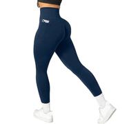 Sport Leggings Damen High Waist Sporthose Damen Lang mit Taschen Sportleggins Scrunch Butt Sport-Leggings Seamless Strumpfhose Gym Leggins Push Up Yogahose Hohe Dehnbare Jogginghose für Gym Yoga