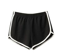 Sport Shorts Damen - Frauen-Strand-Sommer-Hosen-Sport-BeiläUfige Kurze Kurzschluss-Hosen Shorts Schwarz
