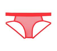 Sport Slip Herren Reizwäsche für Sex Männer Transparent String Tanga Sexy Unterhose Mini Slip Briefs Dessous Unterwäsche Stretch Niedrige Taille Slips Unterhose Unterstützung Brief Trunks Bequeme