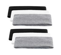 Sport Stirnband,6 Pack Haarband Damen Sport-Stirnband Damen Yoga Headband Elastische Haarbänder Baumwolle Haarbänder Antirutsch Headbandn Winter Sport Laufen Exercise Gym