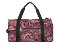 Sport-Turnbeutel für Damen und Herren, mit Schuhfach und Nasstasche, Zebra-Tiger-Leopardenmuster, Reisetasche für Reisen, Sport, Fitness, Workout, Tropische Landschaft, Blume, Punk, Einheitsgröße,