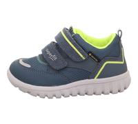 Superfit SPORT7 Mini Sneaker, BLAU/GELB 8050, 32 EU Schmal