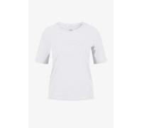 Sportalm Kitzbühel - Sportalm Essential - Edles Jersey-Shirt mit schimmerndem Statement weiß - Gr. - 38