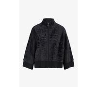 Strickjacke SPORTALM KITZBÜHEL, Damen, Gr. L, schwarz (59), Strick, Obermaterial: 83% Viskose, 17% Polyester, unifarben, feminin, regular fit normal, Rundhals, Langarm Raglanärmel Rippbündchen, Strick