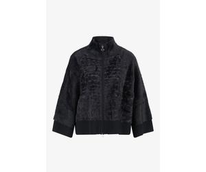 Sportalm Kitzbühel - Strickjacke mit Python-Dessin in Felloptik - Statement für Individualistinnen | Orisino schwarz - Gr. - M