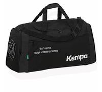 Sportartikelland Angebot für 1 Kempa Sporttasche M schwarz - 58 x 27 x 30 cm, 50L mit Aufdruck Namen