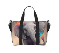 Sportbeutel, klein, niedlich, Strauß, Seesack, Übernachtungstasche mit Schuhfach, Tragetasche für Damen und Herren, Cartoon-Elefant, Einheitsgröße