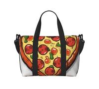 Sportbeutel, kleine Pfingstrosen, Blumen, Rose, Seesack, Übernachtungstasche mit Schuhfach, Tragetasche für Damen und Herren, I Love Pizza Herz, Einheitsgröße