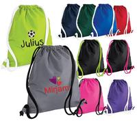 Sportbeutel mit Seitenfach mit Name & Motiv oder Sternzeichen bestickt