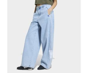 Sporthose ADIDAS ORIGINALS "ADIBREAK, WEITES BEIN, MITTELHOHER BUND", Damen, Gr. 31, Länge 32, light denim,, Obermaterial: 100% Baumwolle, Hosen Sporthose (64514141-31) light denim,