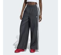 Sporthose ADIDAS ORIGINALS "DENIM WIDE LEG", Damen, Gr. M, N-Gr, schwarz (medium schwarz denim, normal, gr.), Obermaterial: 100% Baumwolle, Hosen Sporthose, für Erwachsene, mit Gummizug, locker geschn