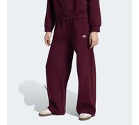 Sporthose ADIDAS ORIGINALS "FLEECE, WEITES BEIN", Mädchen, Gr. 152, N-Gr, rot (maroon,), Obermaterial: 70% Baumwolle, 30% Polyester, Hosen Sporthose (17465952-152) maroon,
