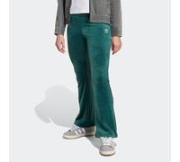 Sporthose ADIDAS ORIGINALS "VELOUR PANTS", Mädchen, Gr. 170, N-Gr, grün (aurora ivy, weiß,), Obermaterial: 94% Polyester, 6% Elasthan, Hosen Sporthose, sportlicher Stil, für Kinder, aus Polyester und