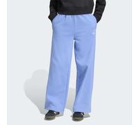 Sporthose ADIDAS ORIGINALS "WIDE LEG PANTS", Kinder, Gr. 140, N-Gr, blau (blau fusion,), Obermaterial: 70% Baumwolle, 30% Polyester, Hosen Sporthose (59799029-140) blau fusion,