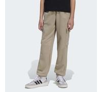 Sporthose ADIDAS SPORTSWEAR "ESSENTIALS KIDS", Mädchen, Gr. 140, N-Gr, wonder cargo, weiß,, Obermaterial: 52% Baumwolle, 48% Polyester, Hosen Sporthose (10113507-140) wonder cargo, weiß,