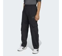 Sporthose ADIDAS SPORTSWEAR "FUTURE ICONS CARGO O-SHAPED, LÄNGER GESCHNITTEN", Mädchen, Gr. 164, N-Gr, schwarz (schwarz, schwarz,), Obermaterial: 100% Polyamid, Hosen Sporthose (18648064-164) schwarz,