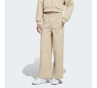 Sporthose ADIDAS SPORTSWEAR "JG FI WIDE PT", Jungen, Gr. 128, N-Gr, beige (khaki three, crystal linen,), Obermaterial: 67% Polyester, 33% Baumwolle, Hosen Sporthose (89345333-128) khaki three, crystal
