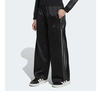 Sporthose ADIDAS SPORTSWEAR "WEITES BEIN", Mädchen, Gr. 170, N-Gr, schwarz (schwarz, grau six,), Obermaterial: 93% Polyester, 7% Elasthan, Hosen Sporthose, für Kinder, ohne Verschluss, aus Polyester,