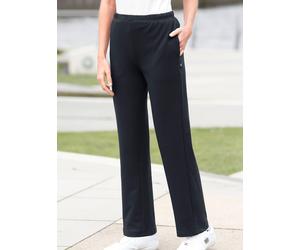 Sporthose HAJO, Damen, Gr. 23, Kurzgrößen, schwarz, 62% Baumwolle, 33% Polyester, 5% Elasthan, unifarben, lang, Hosen Sporthose (421035-23) schwarz