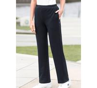 Sporthose HAJO, Damen, Gr. 25, Kurzgrößen, schwarz, 62% Baumwolle, 33% Polyester, 5% Elasthan, unifarben, lang, Hosen Sporthose (421035-25) schwarz