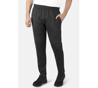 Sporthose HERO BY JOHN MEDOOX "LUKE Sport Pants", Herren, Gr. 3XL, anthra, Stoff, 95% Polyester, 5% Elasthan, gerade, unten schmal lang, Hosen Sporthose, Tapered Fit Casual Funktionsstoff für Herren (