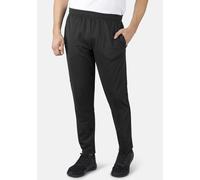 Sporthose HERO BY JOHN MEDOOX "LUKE Sport Pants", Herren, Gr. XL, schwarz, Stoff, 95% Polyester, 5% Elasthan, gerade, unten schmal lang, Hosen Sporthose, Tapered Fit Casual Funktionsstoff für Herren (