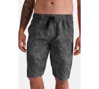 Sporthose HERO BY JOHN MEDOOX "NOAH Joggingshorts", Herren, Gr. XXL, grau graphic, Sweatware, 100% Polyester, gerade kurz, Hosen Sporthose, Sporthose Bequemer Oberschenkel Casual Baumwollmischung für