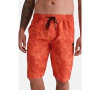 Sporthose HERO BY JOHN MEDOOX "NOAH Joggingshorts", Herren, Gr. XXL, orange graphic, Sweatware, 100% Polyester, gerade kurz, Hosen Sporthose, Sporthose Bequemer Oberschenkel Casual Baumwollmischung fü