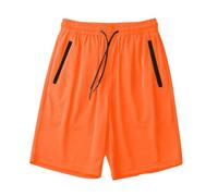 Sporthose Herren Kurz mit Reißverschlusstaschen, Sommer Mesh Laufshorts Stretch Basketball shorts Fitness Trainingsshorts Jogginghose FitSommer Laufhose Sommerhose Erhältlich in Vielen Farben