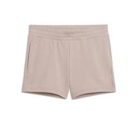 Sporthose PUMA "Essentials Cat Logo 4’’ Shorts Damen", Damen, Gr. M, Normalgrößen, rose latte beige, Obermaterial: 68% Baumwolle, 32% Polyester. Tasche - Oben: 100% Baumwolle, unifarben, regular fit, 