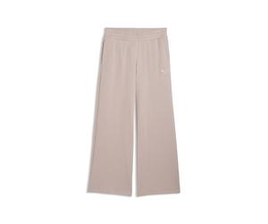 Sporthose PUMA "Essentials Hose mit weitem Bein Damen", Damen, Gr. L, Normalgrößen, rose latte beige, Obermaterial: 68% Baumwolle, 32% Polyester. Tasche - Oben: 100% Baumwolle, unifarben, Hosen Sporth