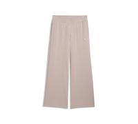 Sporthose PUMA "Essentials Hose mit weitem Bein Damen", Damen, Gr. S, Normalgrößen, rose latte beige, Obermaterial: 32% Polyester, 68% Baumwolle; Tasche - Oben: 100% Baumwolle, unifarben, Hosen Sporth