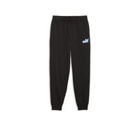 Sporthose PUMA "Essentials Logo Lab Relaxed Jogginghose Jungen", Kinder, Gr. 164, Normalgrößen, schwarz, Obermaterial: 66% Baumwolle, 34% Polyester. Rippe: 97% Baumwolle, 3% Elasthan. Tasche - Oben: 1