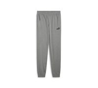 Sporthose PUMA "Essentials No. 1 Logo Jerseyhose Herren", Damen, Gr. XXL, Normalgrößen, grau (medium gray heather), Obermaterial: 100% Baumwolle; Rippe: 3% Elasthan, 97% Baumwolle; Seitentasche - Oben