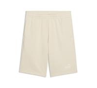 Sporthose PUMA "Essentials No. 1 Logo Shorts Jungen", Mädchen, Gr. 128, Normalgrößen, alpine snow weiß, Obermaterial: 32% Polyester, 68% Baumwolle. Tasche - Oben: 100% Baumwolle, unifarben, regular fi