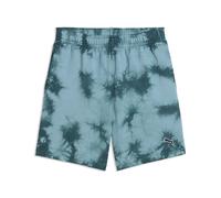 Sporthose PUMA "Essentials Relaxed Tie Dye Shorts Jugendliche", Mädchen, Gr. 140, Normalgrößen, emerald ice grün, Obermaterial: 100% Baumwolle. Seitentasche - Oben: 100% Baumwolle. Seitentasche - Unte