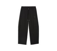 Sporthose PUMA "HER Relaxed Barrel Leg Hose Damen", Damen, Gr. XS, Normalgrößen, schwarz, Obermaterial: 38% Baumwolle, 47% Polyester, 5% Elasthan, 10% Viskose. Decklage: 100% Nylon. Seitentasche - Obe