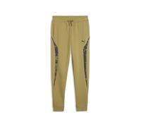 Sporthose PUMA "PUMA Sport Camo Fleece-Jogginghose. Jungen", Kinder, Gr. 152, Normalgrößen, grün (chai latte braun), Obermaterial: 34% Polyester, 66% Baumwolle. Rippe: 3% Elasthan, 97% Baumwolle. Tasc