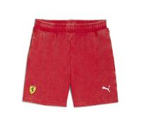 Sporthose PUMA "Scuderia Ferrari Sportswear Sweat-Shorts Jugendliche", Mädchen, Gr. 152, Normalgrößen, rot (rosso corsa rot), Obermaterial: 100% Baumwolle. Tasche - Oben: 100% Baumwolle, unifarben, re