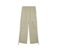 Sporthose PUMA "WARDROBE ESS Cargohose in Relaxed Fit Damen", Damen, Gr. M, Normalgrößen, lux army grün, Obermaterial: 100% Nylon; Tasche - Oben: 100% Polyester, unifarben, relaxed fit, Hosen Sporthos