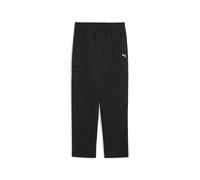 Sporthose PUMA "WARDROBE ESS Relaxed Gewebte Cargohose Jungen", Mädchen, Gr. 140, Normalgrößen, schwarz, Obermaterial: 100% Nylon; Tasche - Oben: 100% Polyester, unifarben, relaxed fit, Hosen Sporthos