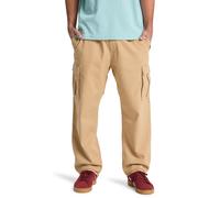 Sporthose QUIKSILVER "Taxer Regular", Herren, Gr. S, beige (khaki), Obermaterial: 99% Baumwolle, 1% Elasthan., Hosen Sporthose (45417761-S) khaki