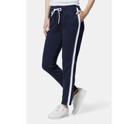 Sporthose STOOKER WOMEN "JUDY 30" Galon Sweathose", Damen, Gr. 36/38, blau (navy), angeraute Sweatware, 100% Polyester, gerade lang, Hosen Sporthose, Sporthose Regular Fit Sport Baumwolle für Damen (6