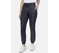 Sporthose STOOKER WOMEN "JUDY Season Edition Sporthose", Damen, Gr. 40/42, blau (blau navy), angeraute Sweatware, 60% Baumwolle, 40% Polyester, gerade lang, Hosen Sporthose, Sporthose Regular Fit Spor