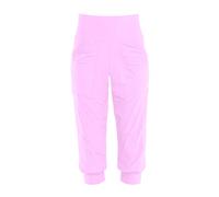Sporthose WINSHAPE "Functional Comfort ¾ Leisure Trousers LEI201C", Damen, Gr. XXL, Normalgrößen, rosa (lavender rose), 85% Polyester, 15% Elasthan, Hosen Sporthose, High Waist (67772544-XXL) lavender